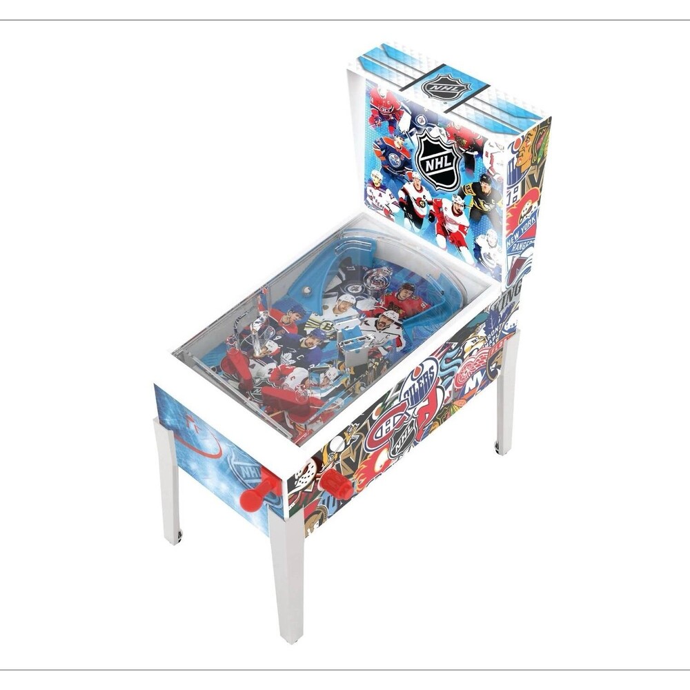 NHL Mini Arcade Pinball Machine Deluxe Series Tabletop Game For Hockey Fans NEW
